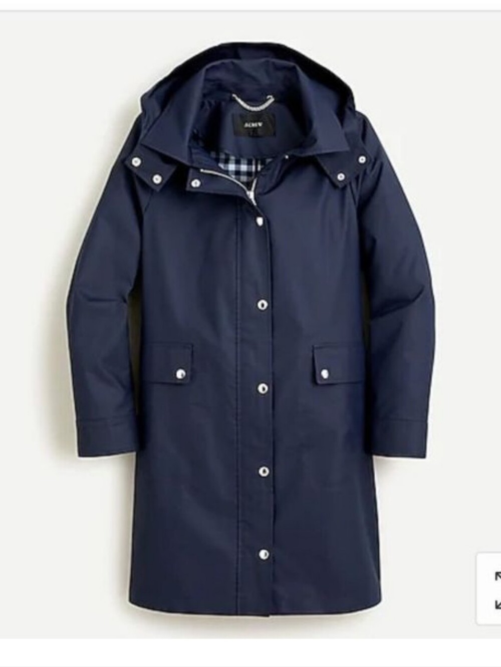 JCREW CLASSIC RAINCOAT IN NAVY